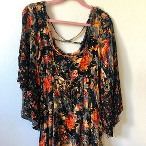 Free People Oversized Bell Sleeve Dress